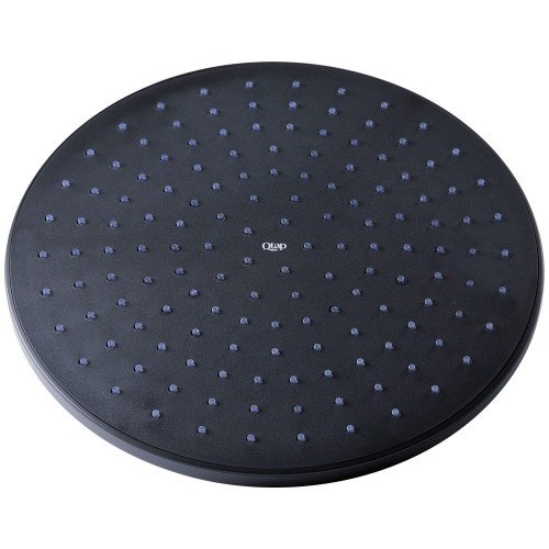 Лійка для верхнього душу Qtap Hlavova 230 мм округла QTHLAVA228O1ZBB Black Matt