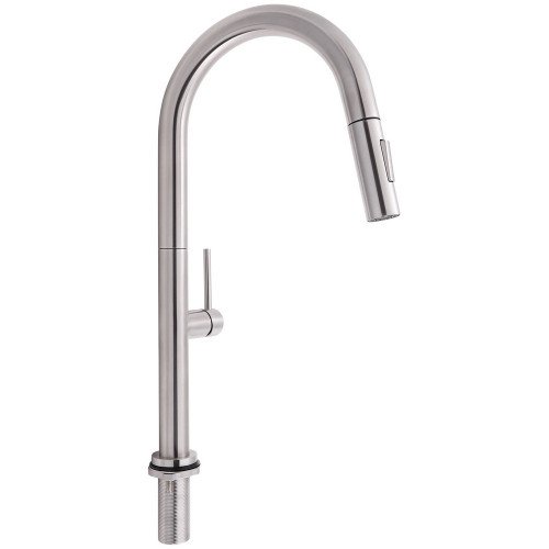 Змішувач для кухні Qtap Lenicka з висувним виливом QTLEN9138103UN Brushed Nickel PVD Змішувач для кухні Qtap Lenicka з висувним виливом QTLEN9138103UN Brushed Nickel PVD
