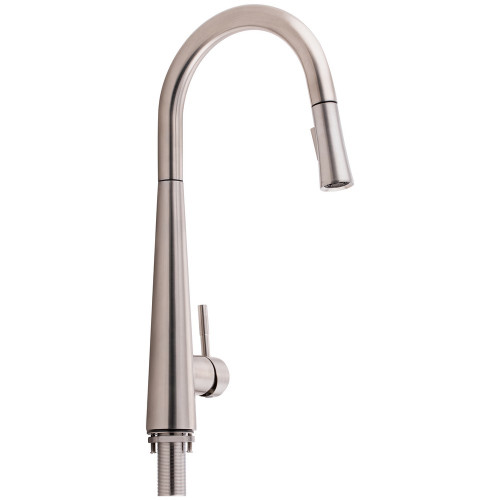 Змішувач для кухні Qtap Evicka з висувним виливом QTEVI91103UN Brushed Nickel PVD Змішувач для кухні Qtap Evicka з висувним виливом QTEVI91103UN Brushed Nickel PVD