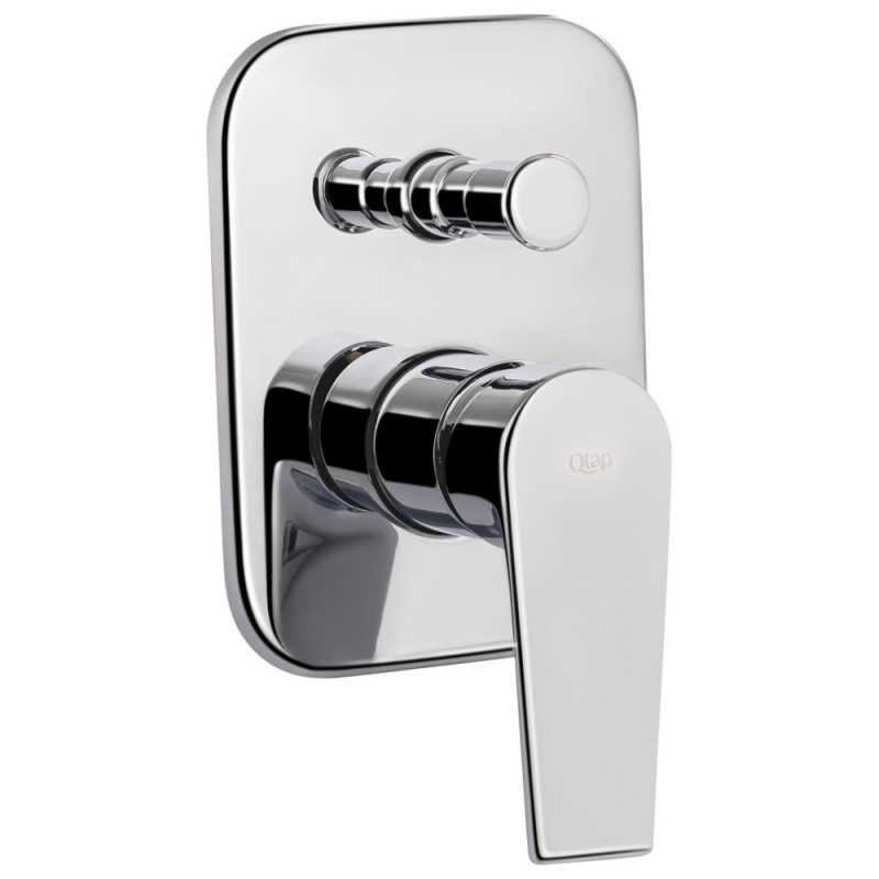 Змішувач для душу Qtap Stenava прихованого монтажу на два споживача QTST6245102DC Chrome