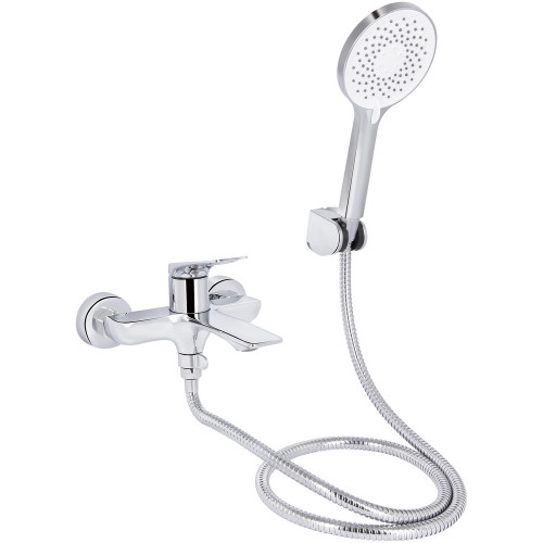 Змішувач для ванни Qtap Vlasta New (з душовим гарнітуром) QTVLA259CRM45642 Chrome