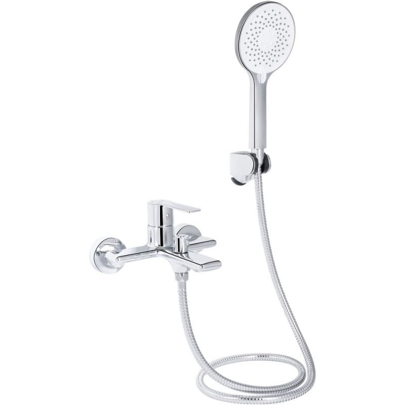 Смеситель для ванны Qtap Taurus (c душевым гарнитуром) QTTAU259CRM45661 Chrome