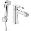 Смеситель для раковины Qtap Grand (с гигиеническим душем) QTGRA272CRM45670 Chrome