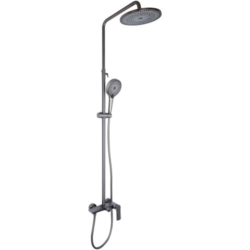 Душова система для душу Qtap Slavonice на два споживача QTSLA110GMB45913 Gunmetal Black PVD Душова система для душу Qtap Slavonice на два споживача QTSLA110GMB45913 Gunmetal Black PVD