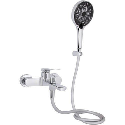Змішувач для ванни Qtap Slavonice (з душовим гарнітуром) QTSLV259CRM48034 Chrome