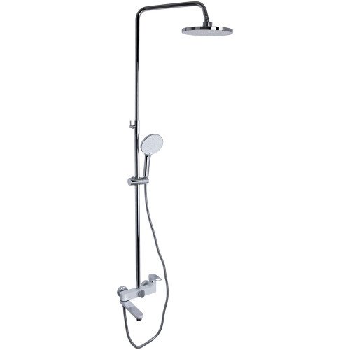 Душова система універсальна Qtap Jay на три споживача (з виливом) QTJAY111CRW45555 Chrome/White Душова система універсальна Qtap Jay на три споживача (з виливом) QTJAY111CRW45555 Chrome/White