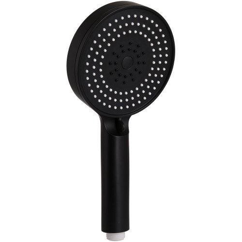 Лійка для ручного душу Qtap Rucni D 130 мм округла QTRUC125BLM45951 Black Matt