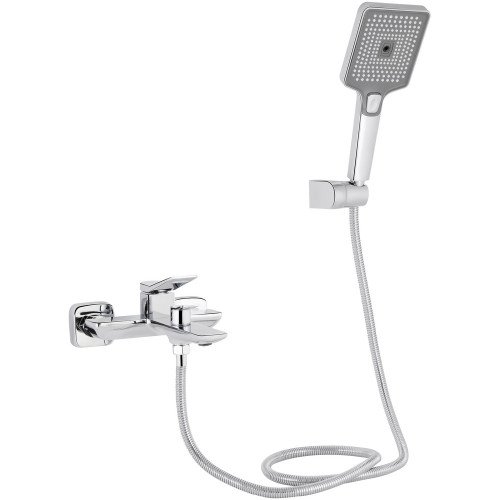 Змішувач для ванни Qtap Presto (з душовим гарнітуром) QTPRE259CRM45574 Chrome