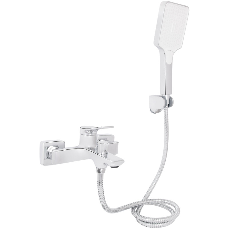 Змішувач для ванни Qtap Arvin з душовим гарнітуром QTARV259CRM48640 Chrome