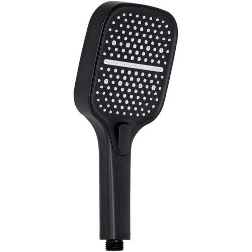 Лійка для ручного душу Qtap Rucni 260x120 мм округла QTRUC125BLM45782 Black Matt