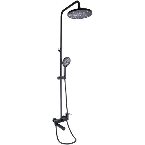 Душова система універсальна Qtap Jay на три споживача (з виливом) QTJAY111BLM45549 Black Matt Душова система універсальна Qtap Jay на три споживача (з виливом) QTJAY111BLM45549 Black Matt