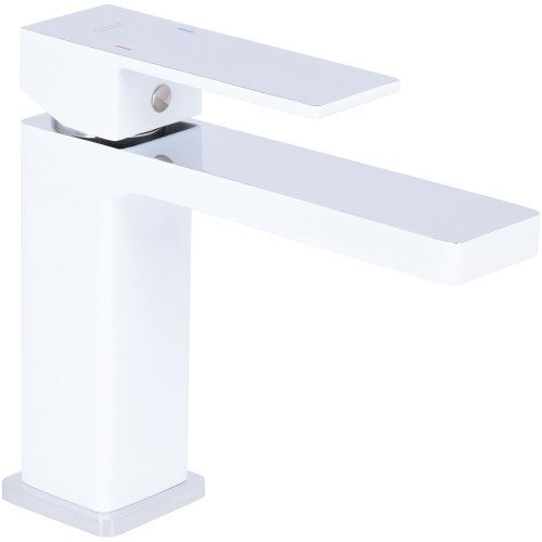 Змішувач для раковини Qtap Gemini QTGEM270CRW45675 Chrome/White