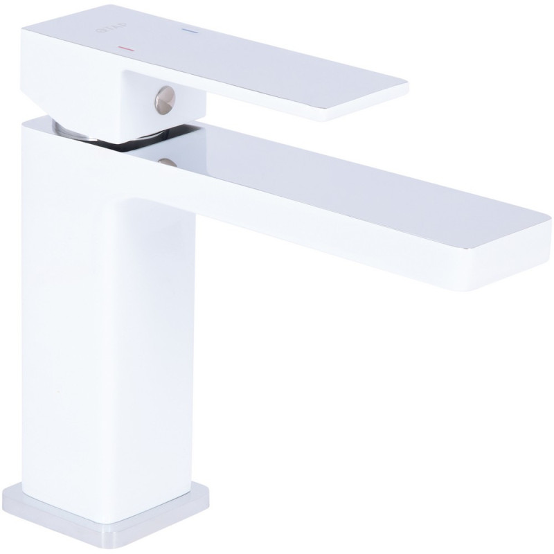 Смеситель для раковины Qtap Gemini QTGEM270CRW45675 Chrome/White