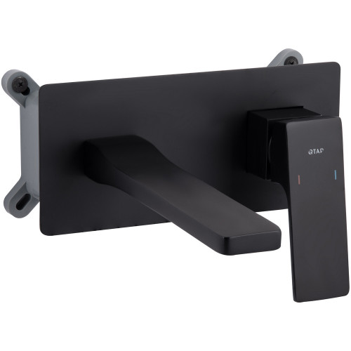 Змішувач для раковини Qtap Gemini прихованого монтажу QTGEM273BLM45694 Black Matt
