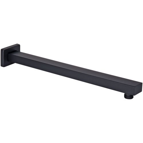 Кронштейн для верхнего душа Qtap Trubice 400 мм прямоугольный QTTRU120BLM45929 Black Matt