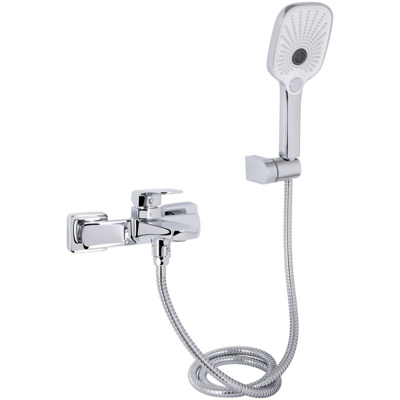 Смеситель для ванны Qtap Tern (c душевым гарнитуром) QTTER259CRM47586 Chrome