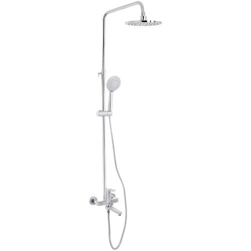Душова система універсальна Lidz Latwa 1031 на три споживача (з виливом)  (k35) Chrome LDLAT1031CRM48993