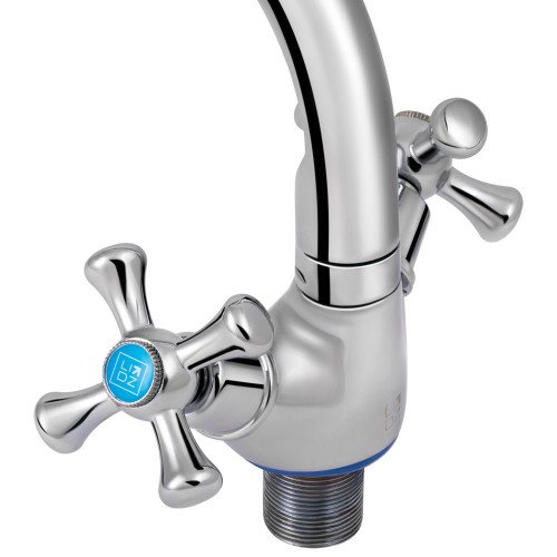 Змішувач для кухні Lidz Lamb 276F двохвентильний LDLAM276FCRM22019 Chrome