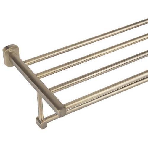 Полиця універсальна Qtap Liberty 600 мм з тримачем QTLIBANT1122 Antic Bronze