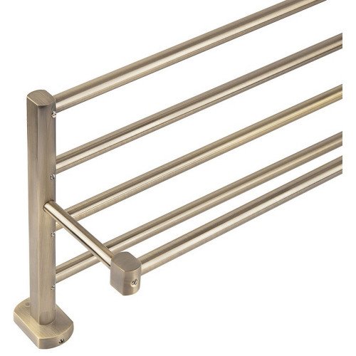 Полиця універсальна Qtap Liberty 600 мм з тримачем QTLIBANT1122 Antic Bronze