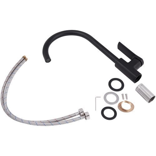 Змішувач для кухні Qtap Slavonice QTSLA9042103UB Black Matt