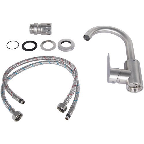 Смеситель для кухни Lidz Vida 015F2 (k35) LDVID015F2NKS43353 Nickel