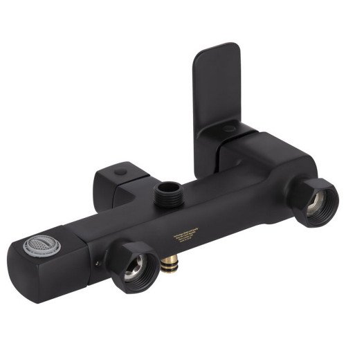 Душова система для кабіни Qtap Capricorn на три споживача (з виливом) 53103KNB Black Matt