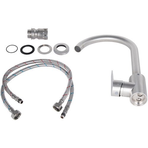 Смеситель для кухни Lidz Vida 015F (k35) LDVID015FNKS43355 Nickel