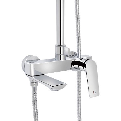 Набір 2в1 Qtap Vlasta New на три споживача (з виливом) QTVLA111CRM45650 Chrome + Qtap Vlasta New QTVLA270CRM45640 Chrome