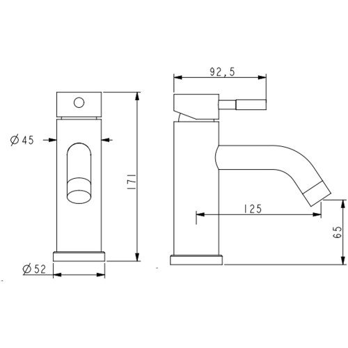 Смеситель для раковины Lidz Aria 0011F (k35) LDARI0011FNKS46091 Nickel