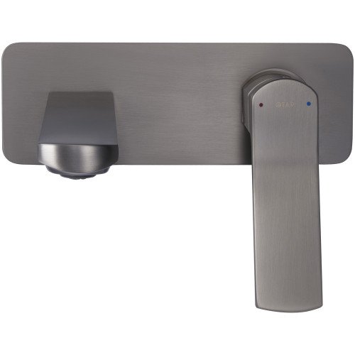 Смеситель для раковины Qtap Slavonice скрытого монтажа QTSLA273GMB45920 Gunmetal Black PVD