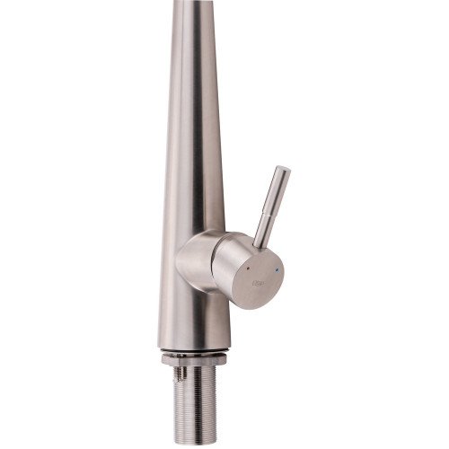 Змішувач для кухні Qtap Evicka з висувним виливом QTEVI91103UN Brushed Nickel PVD