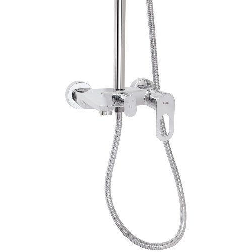 Набір 2в1 душова система lidz latwa 1030 chrome + змішувач для раковини lidz latwa 001 chrome