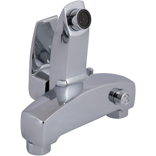 Смеситель для ванны Qtap Swan Eco (c душевым гарнитуром) QTSWA259CRM45534 Chrome