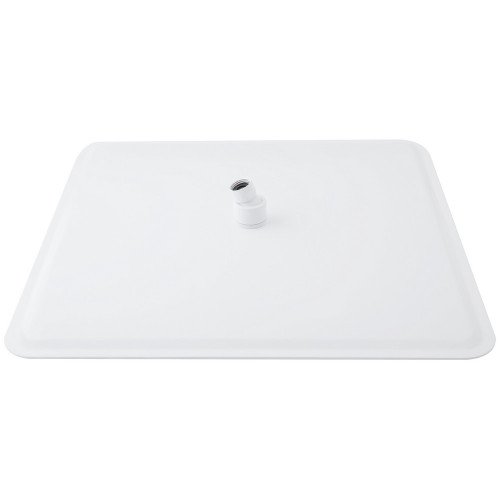 Лійка для верхнього душу Qtap Hlavova 400х400 мм прямокутна QTHLAS400N1ZWW White