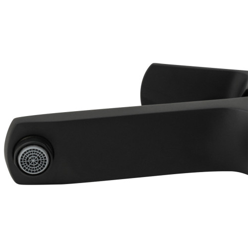 Смеситель для раковины Qtap Lipno высокий QTLIPNO1023H101CB Black Matt