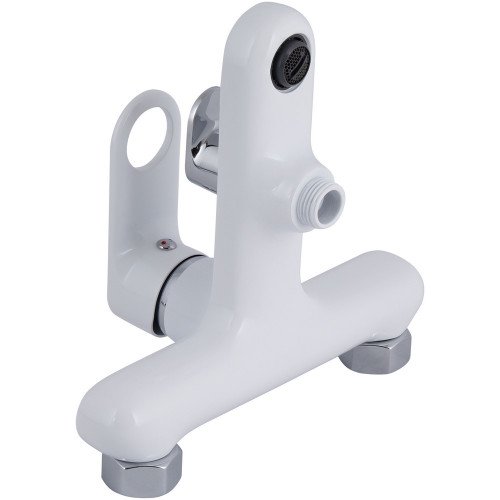 Смеситель для ванны Qtap Jay (c душевым гарнитуром) QTJAY259CRW45553 Chrome/White