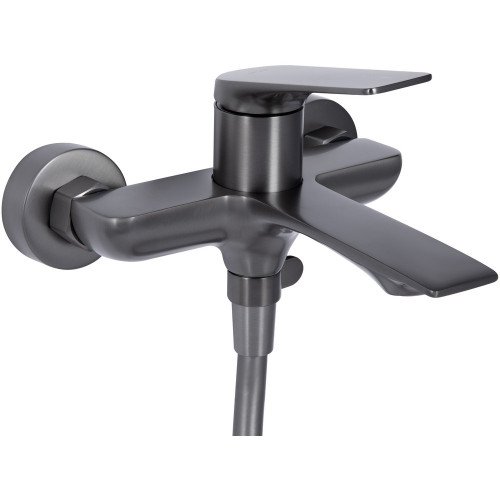 Набір 2в1 Qtap Vlasta New (з душовим гарнітуром) QTVLA259GMB45643 Gunmetal Black PVD + Qtap Vlasta New QTVLA270GMB45641 Gunmetal Black PVD