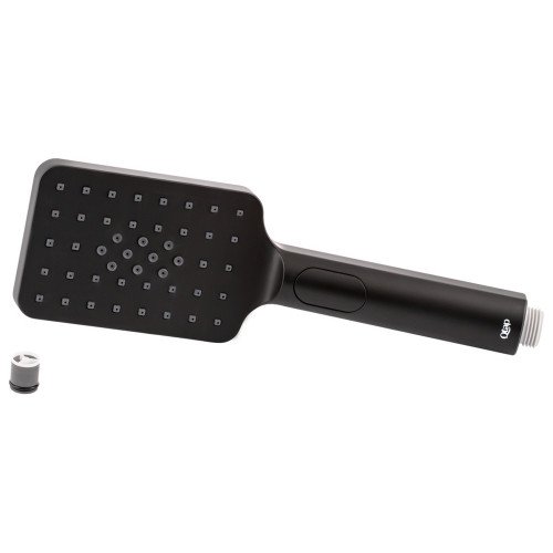 Лейка для ручного душа Qtap Rucni 120х80 мм прямоугольная QTRUCA121N3KBB Black Matt