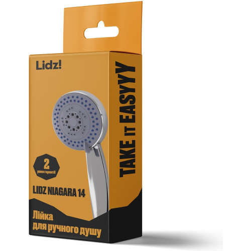 Лійка для ручного душу Лейки Lidz Niagara 14 95 мм округла LDNIA14CRM35465 Chrome