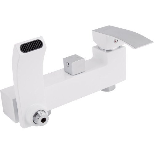 Душова система універсальна Qtap Swan Cascada на три споживача (з виливом) QTSWA111CRW45570 Chrome/White