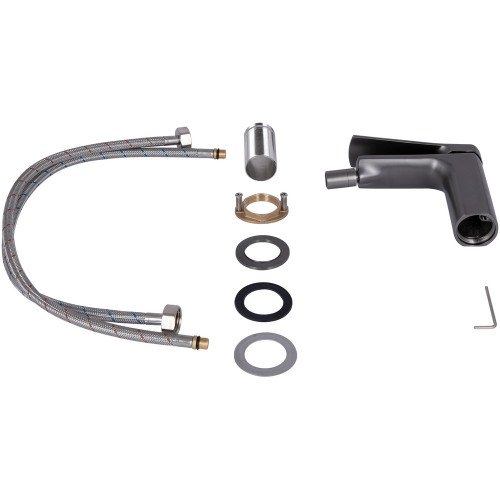 Змішувач для біде Qtap Slavonice QTSLA255GMB45923 Gunmetal Black PVD