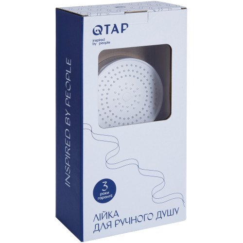 Лейка для ручного душа Qtap Rucni D 130 мм округлая QTRUC125CRM45950 Chrome
