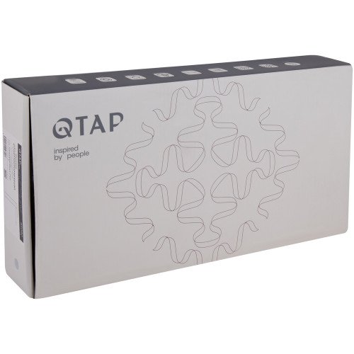 Смеситель для раковины Qtap Gemini высокий QTGEM269GMB45680 Gunmetal Black PVD