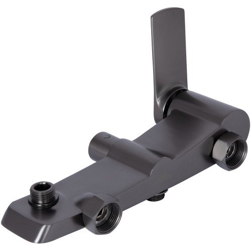 Душова система для душу Qtap Slavonice на два споживача QTSLA110GMB45913 Gunmetal Black PVD