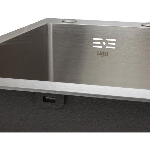 Мийка для кухні інтегрована Lidz Handmade H7849R крило праворуч (LDH7849BRUR45591) Brushed Steel 3,0/1,0 мм