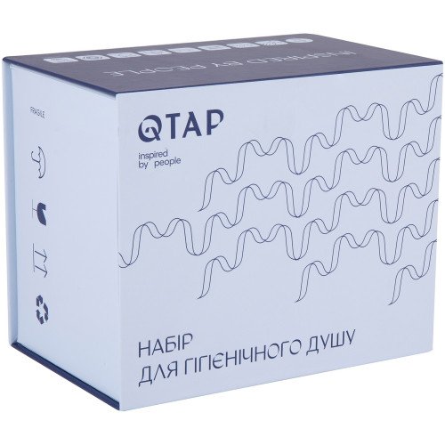 Набор для гігієнічного душу Qtap Inspai-Varius округлий QTINSVARCRMV00440001 Chrome