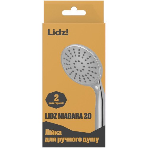 Лійка для ручного душу Лейки Lidz Niagara 20 80 мм округла LDNIA20CRM35448 Chrome