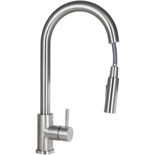 Набір 3в1 мийка для кухні lidz handmade h6050 + змішувач для кухні lidz aria 015fl2 nickel + дозатор