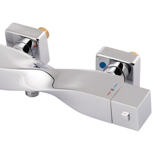 Змішувач для душу Qtap Zkrouceny термостатичний QTZKR40T105C Chrome